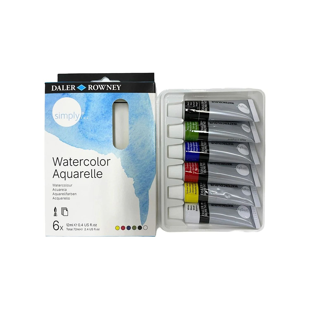 Set Acuarelas Tubos 12 ml Daler Rowney Simply 5