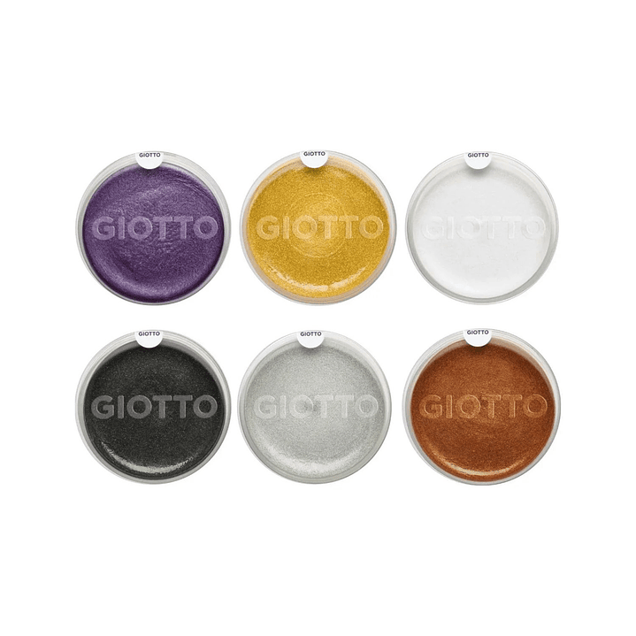 Set Pintacaritas Giotto Tableta Make Up 6 Colores Glamour 4