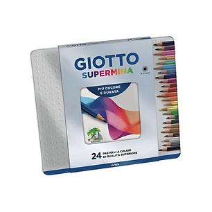 Lapices Giotto Supermina en Lata 24 Colores