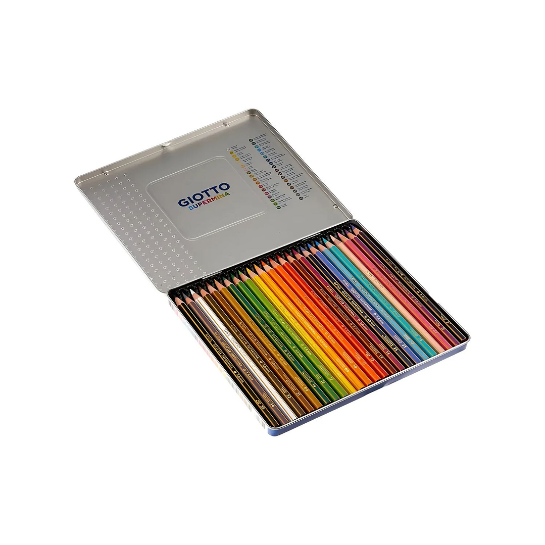 Lapices Giotto Supermina en Lata 24 Colores 2