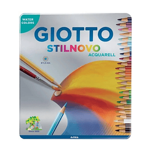 Lapices Giotto Stilnovo Acuarelable 24 Colores