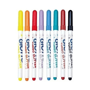 Marcadores Giotto Turbo Color Glitter 8 Colores