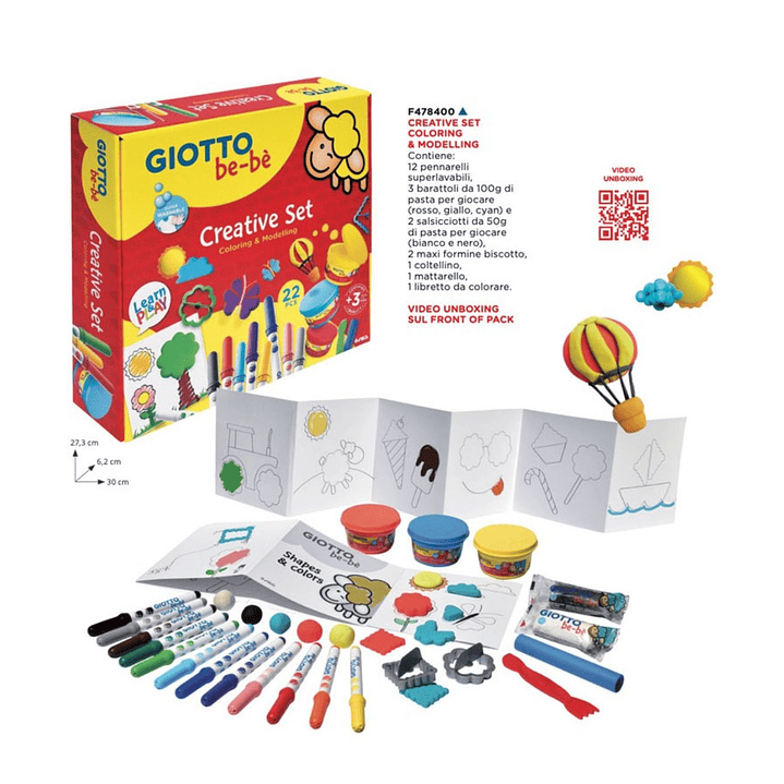 Set Creativo Giotto Bebé para Colorear y Moldear 22 Piezas 3