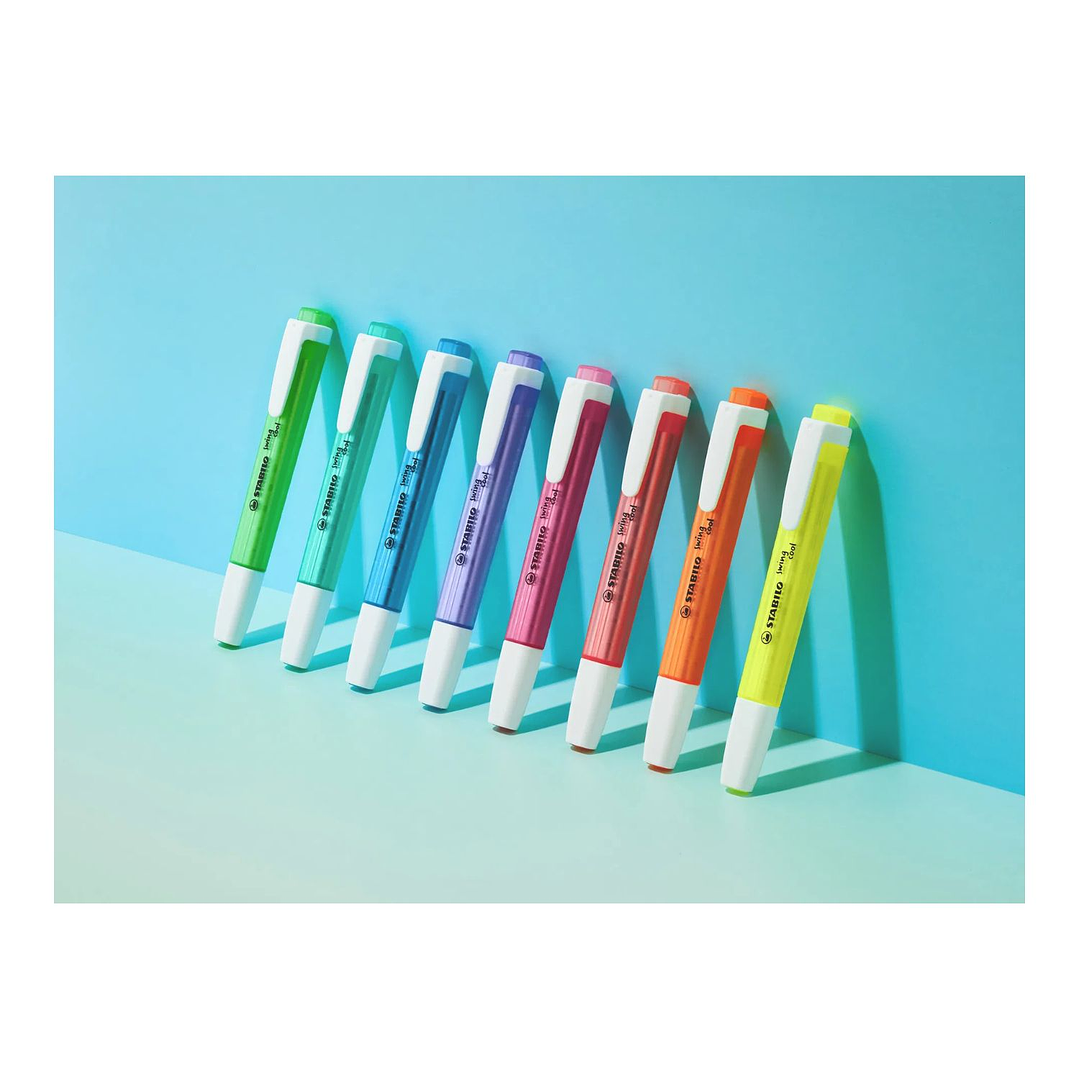 Destacador Resaltador 8 Colores Fluor Swing Cool Stabilo 6