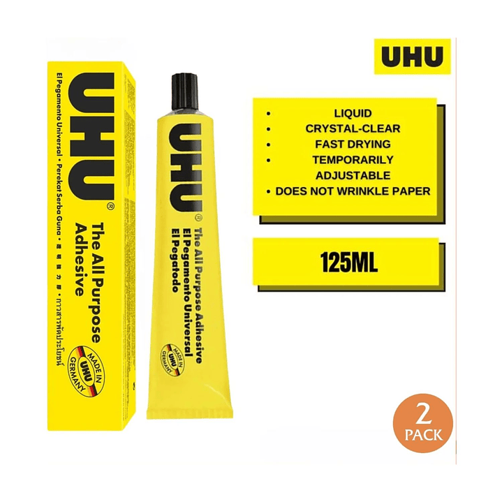 Pegamento Universal Uhu Pega Todo 125 ml Pack 2u. 3