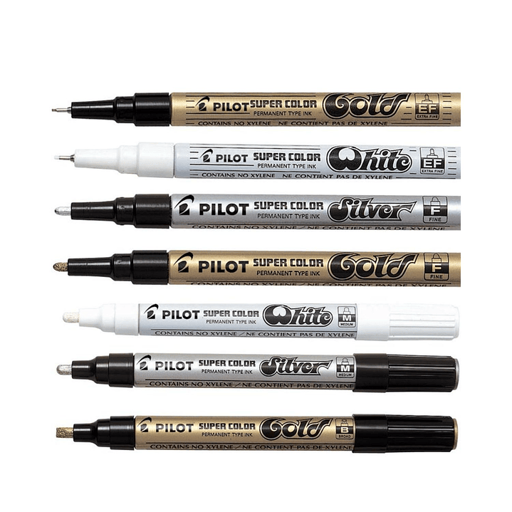 Marcador Pilot Óleo Plateado 5