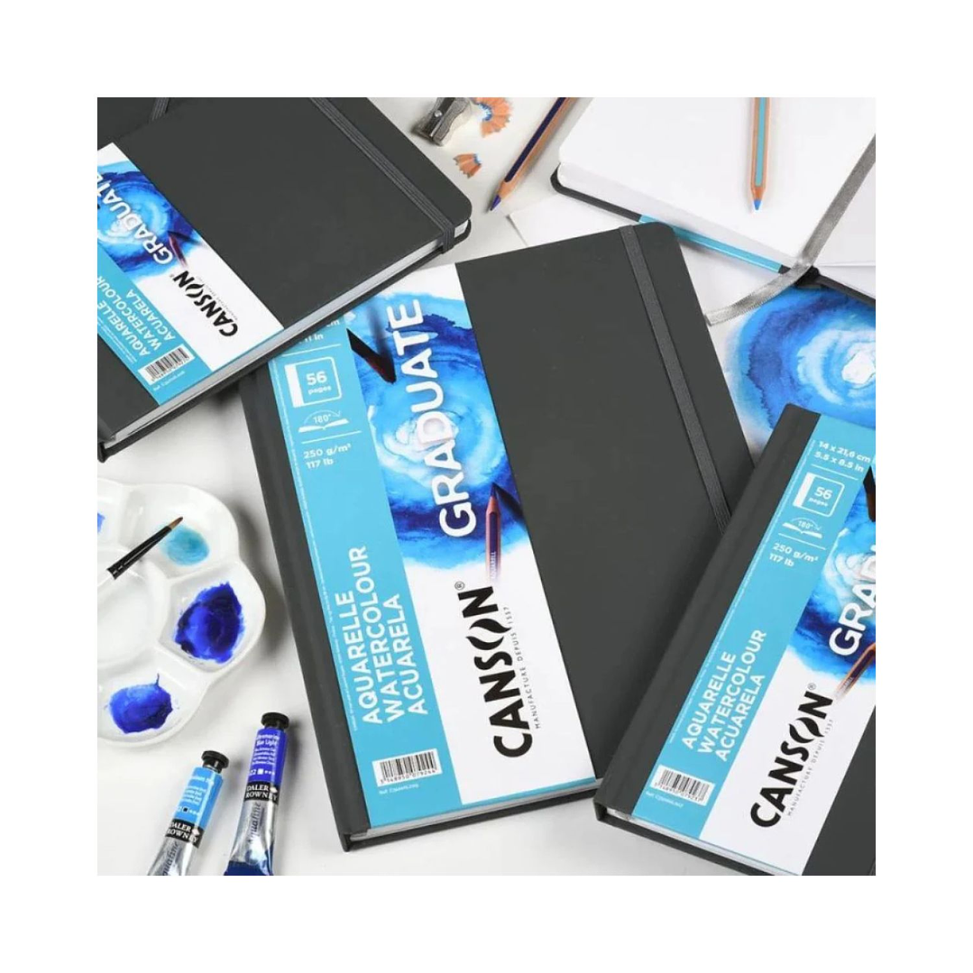 Libreta Canson Graduate Art Book Acuarela A5 250 g/m2 3