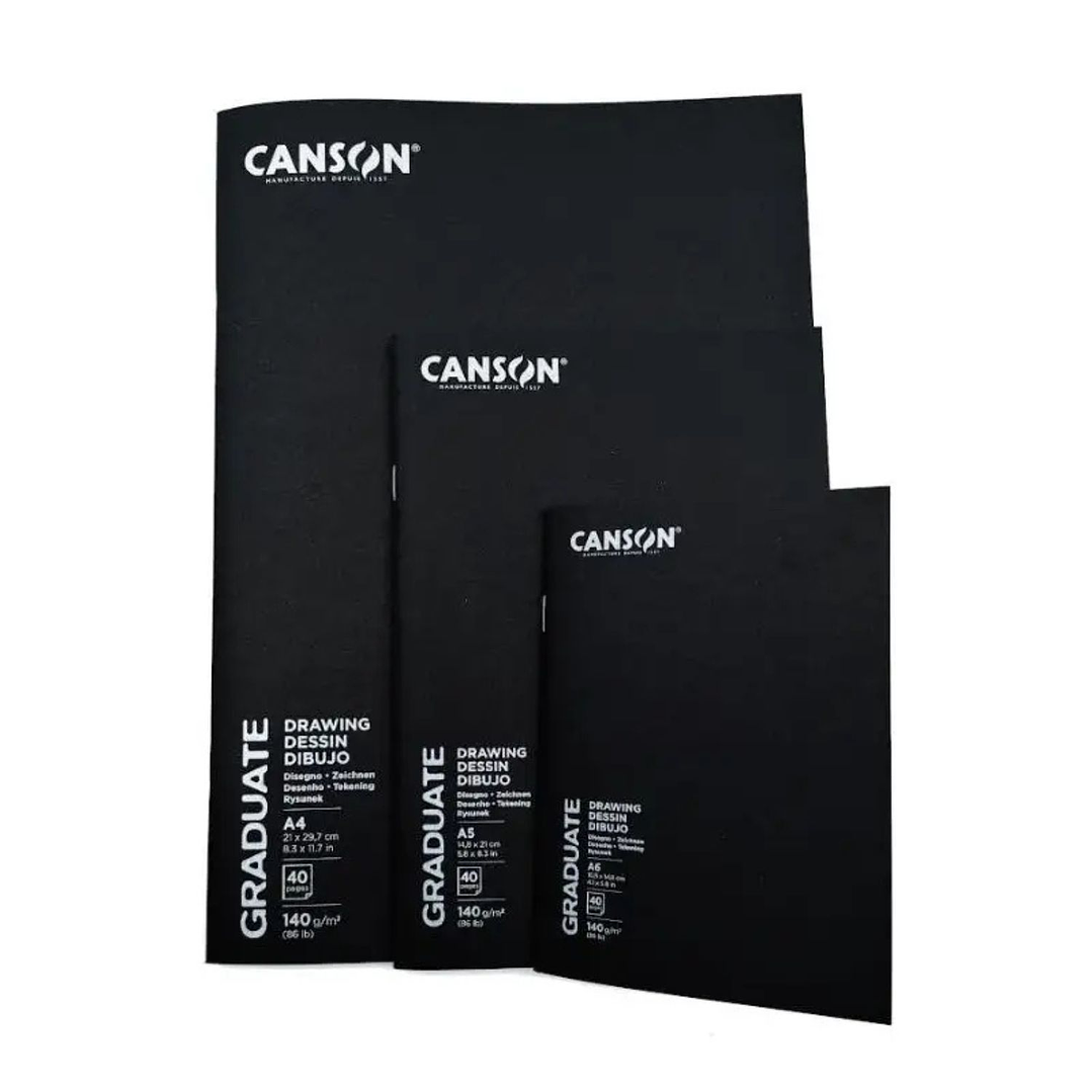 Canson Graduate Libreta Grapada para Dibujo A5 140g/m2 5