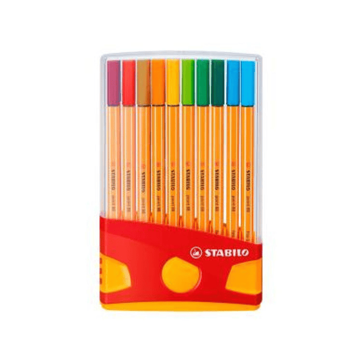 Tiralíneas Stabilo Fineliner Point 88 - 0,4 mm Set 20 Colores 1