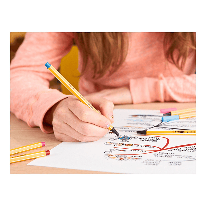 Tiralíneas Stabilo Fineliner Point 88 - 0,4 mm Set 20 Colores 4