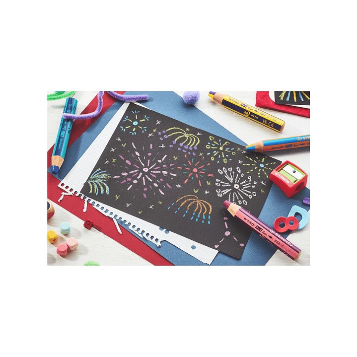 STABILO woody 3 en 1 duo Set 10 Lápices + sacapunta 6