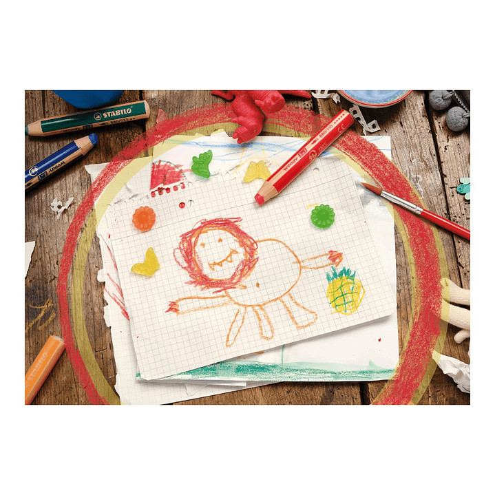 STABILO woody 3 en 1 Set 10 Lápices + sacapunta 7