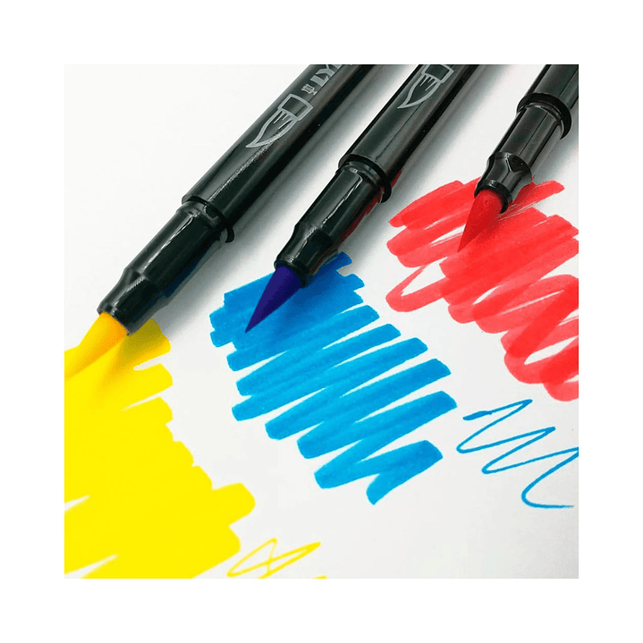 Marcadores Aqua Brush Duo Lyra 6 Colores Grises 4