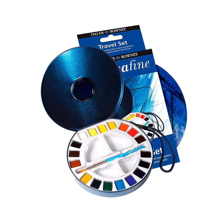 Set Acuarela Aquafine Travel Set Daler Rowney 18 Colores 3