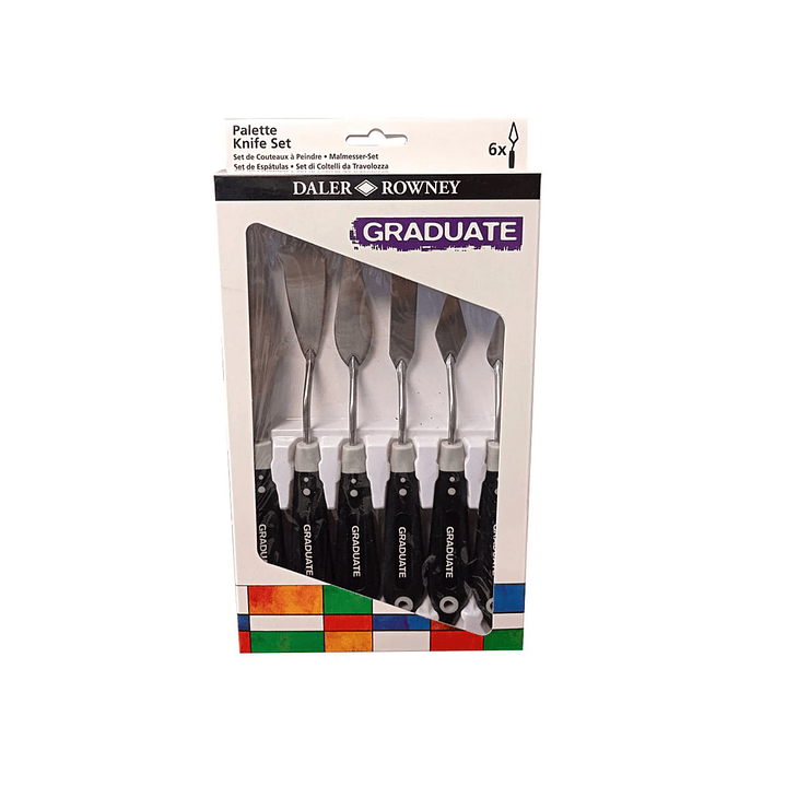 Espatulas para óleo y Acrílico Graduate Daler Rowney Set 6 pcs 1