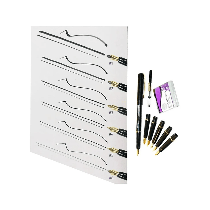 Plumas para Caligrafía Daler Rowney Set 14 pcs 7