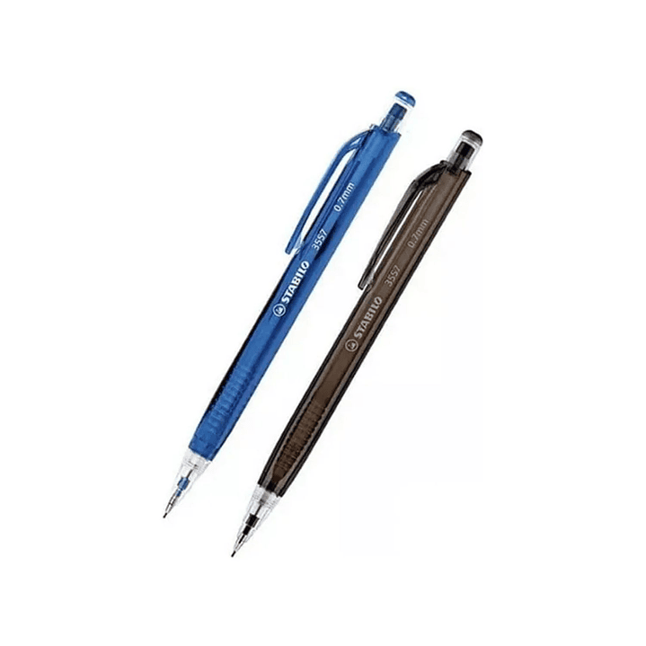 Portaminas Stabilo 0,7mm + Recarga de Minas + Goma de borrar 6