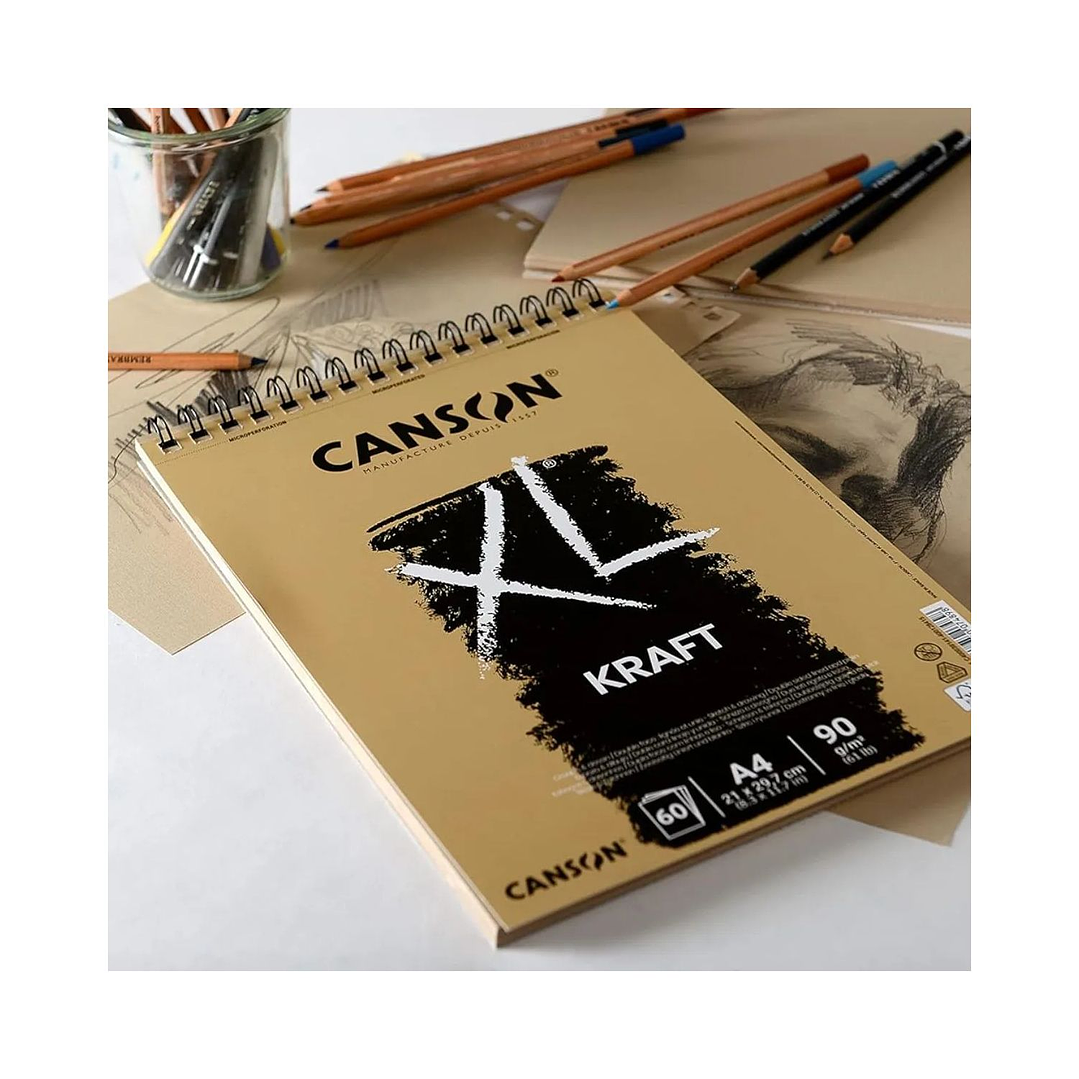 Croquera Kraft Canson XL A3 (29,7X42cm) 60 Hojas 90g/m2 4
