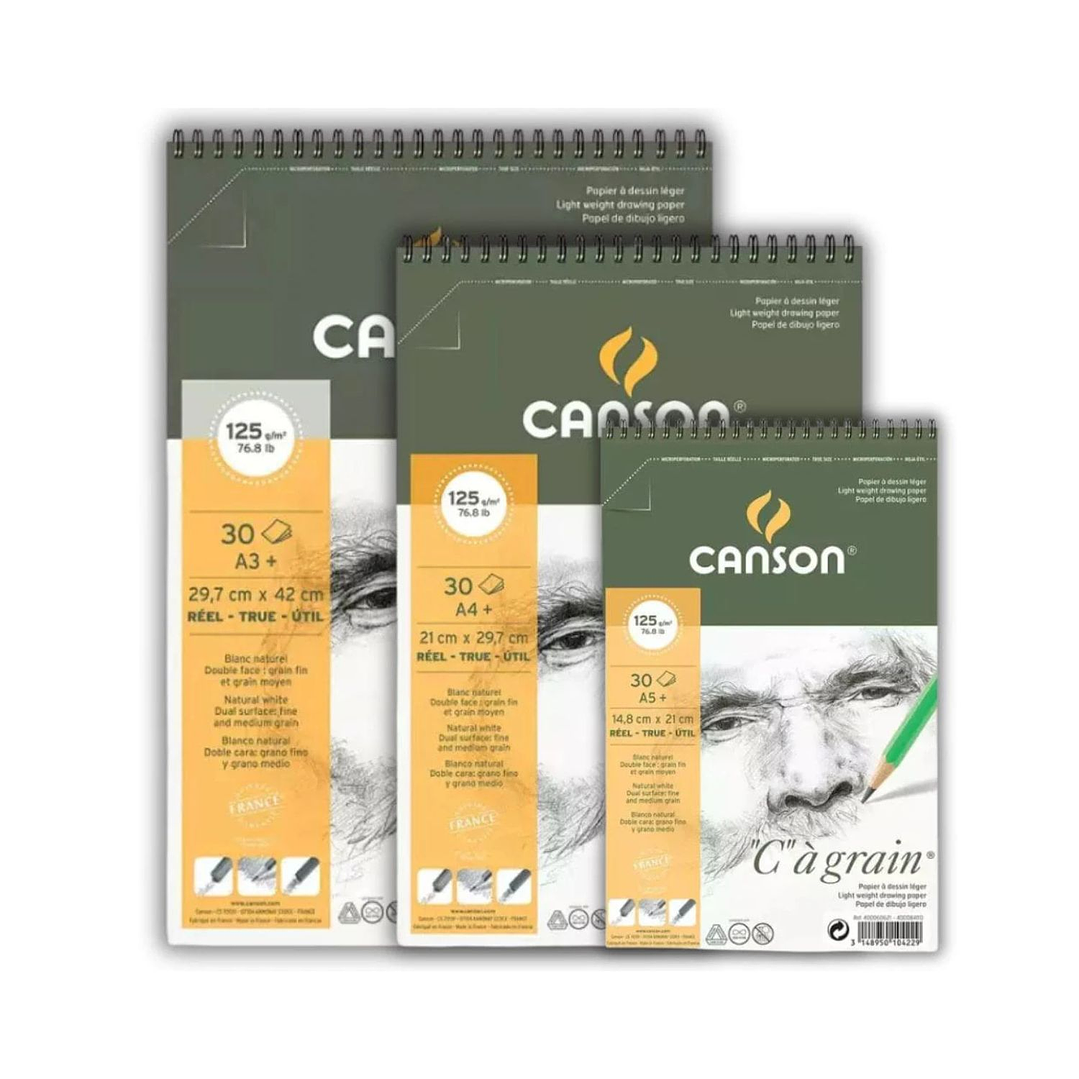 Croquera Canson C a Grain A5 (14,8x22,7cm) 30 Hojas 125 g/m2 3