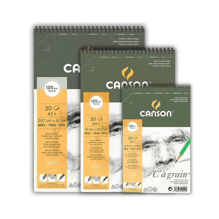 Croquera Canson C a Grain A5 (14,8x22,7cm) 30 Hojas 125 g/m2 3