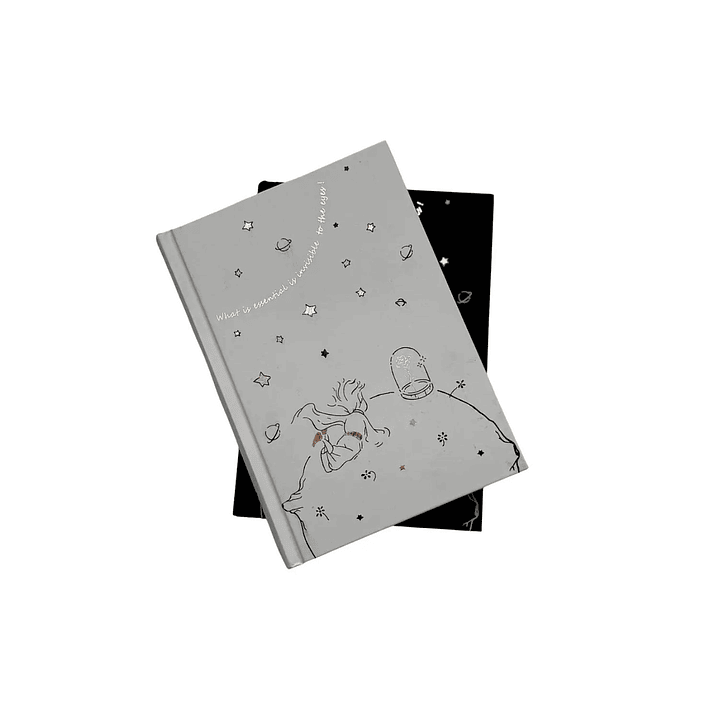 Libreta Diario El Principito Hojas negras 13x19cm 128 Páginas 3