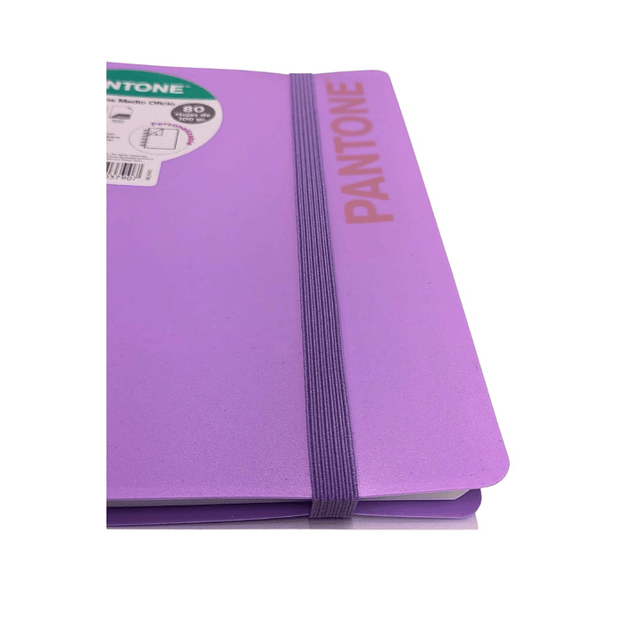 Cuaderno Disco Medio Oficio Pantone Lila 80 hojas  4