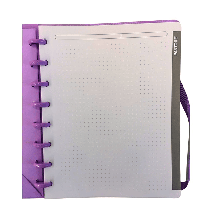 Cuaderno Disco Medio Oficio Pantone Lila 80 hojas  5