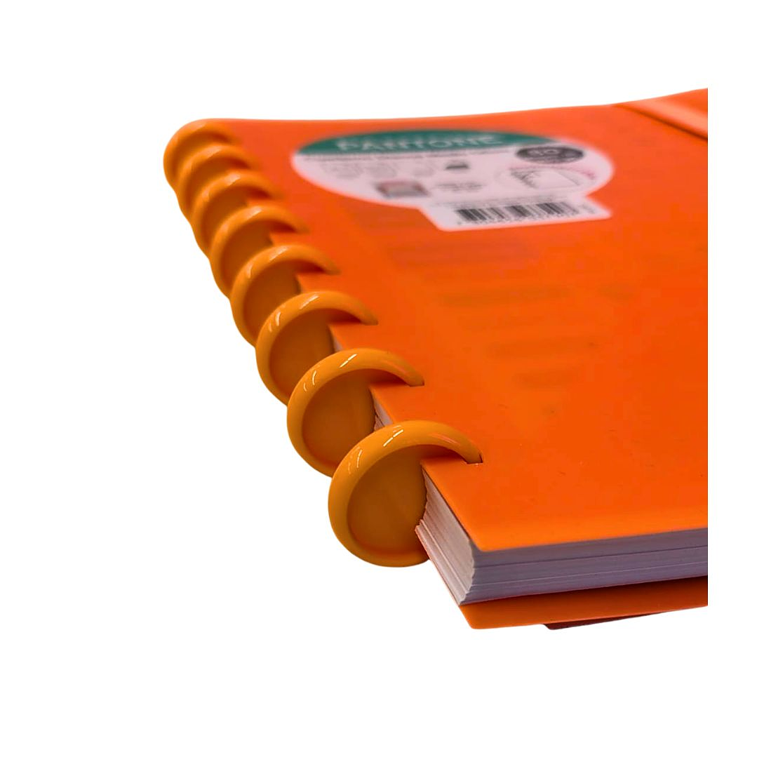 Cuaderno Disco Medio Oficio Pantone Coral 80 hojas  5