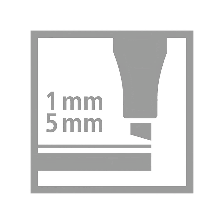 Set 6 Lápices Punta Biselada Stabilo Pen 68 Max Arty  7