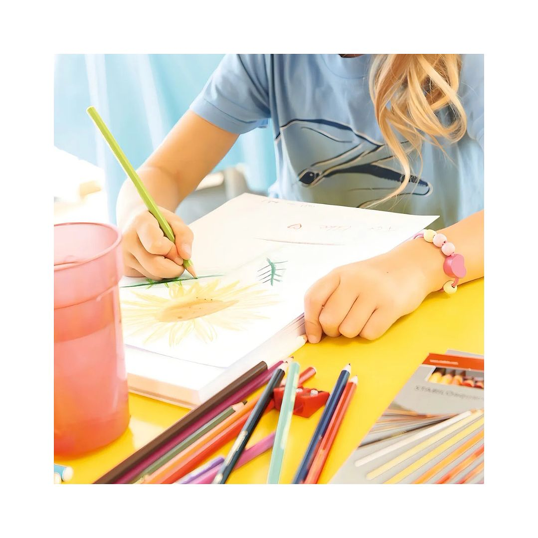 Lápices Acuarelables Stabilo Aquacolor Caja Metálica 24 colores 5