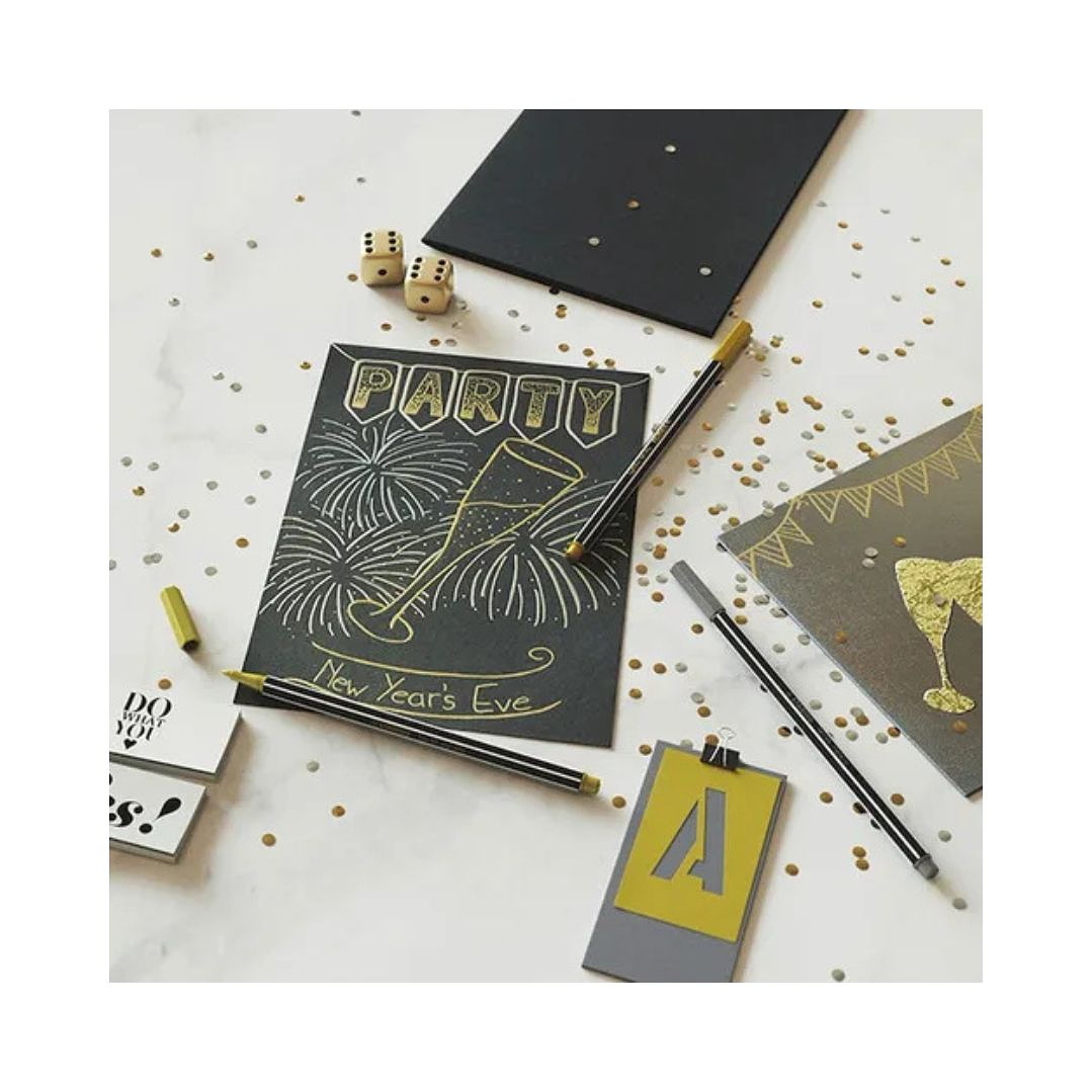 Marcadores Metálicos Stabilo Pen 68 Caja Metálica 8 Colores 3