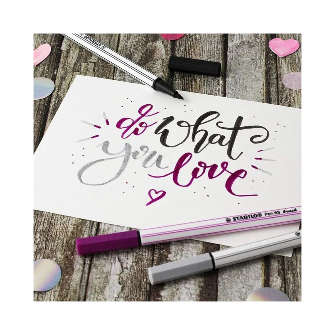Rotuladores Punta Pincel Stabilo Pen 68 Brush 6 Colores 2