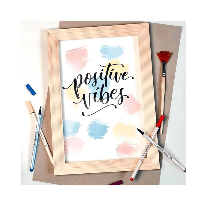 Lápices Punta Pincel Stabilo Pen 68 Brush Arty Caja Metálica 30 Colores 8