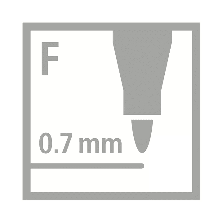 Marcadores 0.7mm Stabilo Trio A-Z Set 12 Colores 6