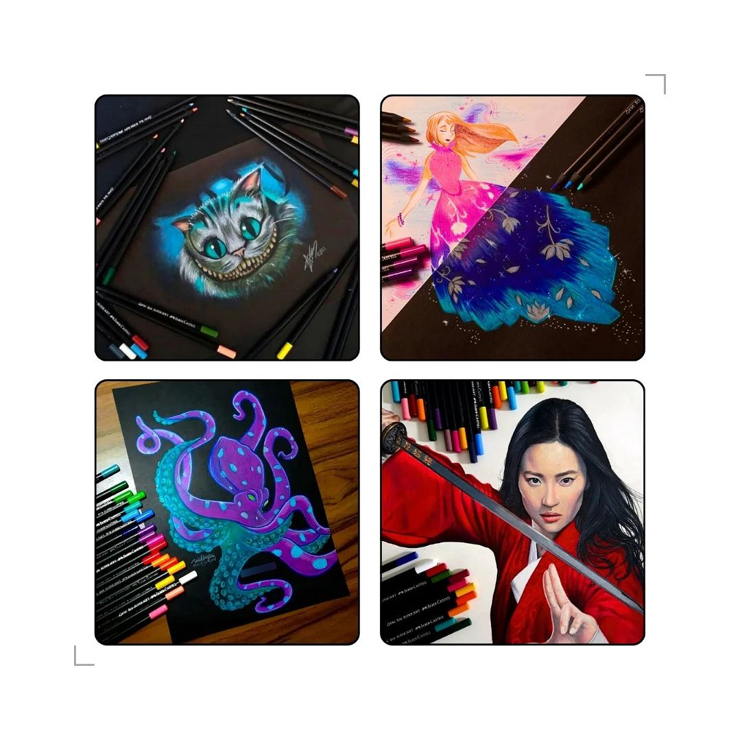 100 Lápices de Colores Profesionales SuperSoft Faber Castell 2