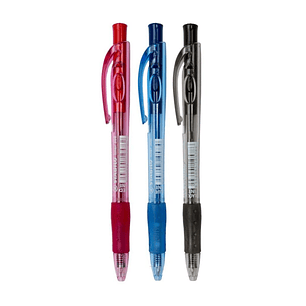Bolígrafo Retractil Con Grip 1.0mm Stabilo Set 3 u.