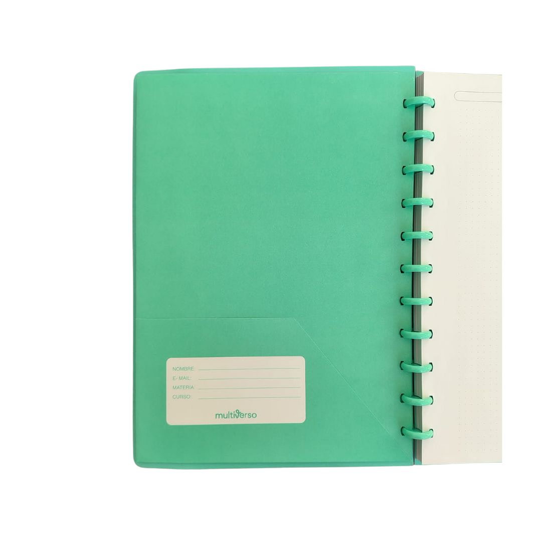 Cuaderno Discos Grande Pantone Menta A4 80 hojas  2