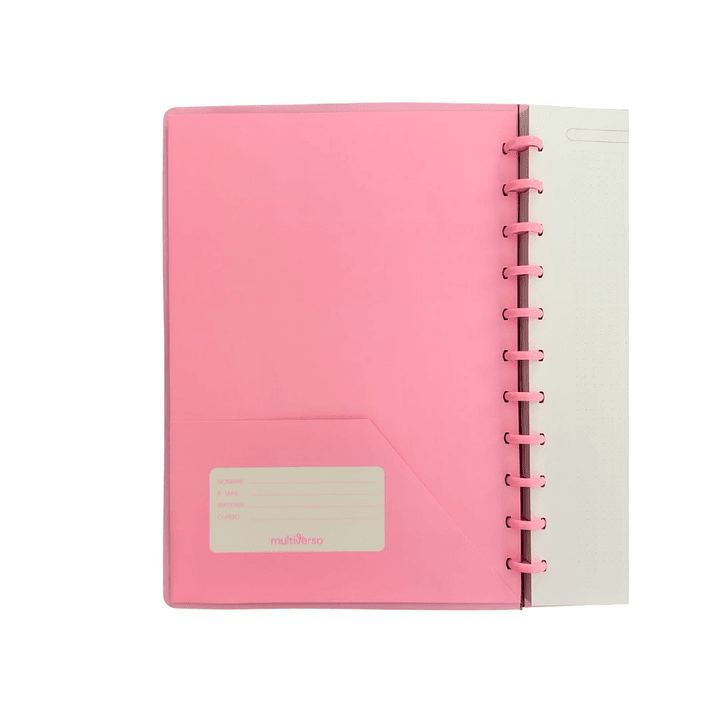 Cuaderno Discos Grande Pantone Rosado A4 80 hojas  2
