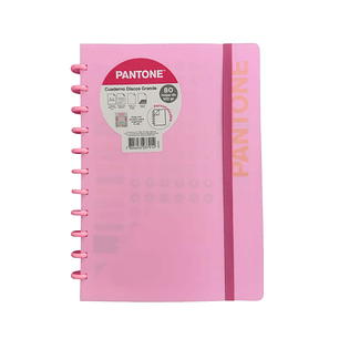 Cuaderno Discos Grande Pantone Rosado A4 80 hojas 