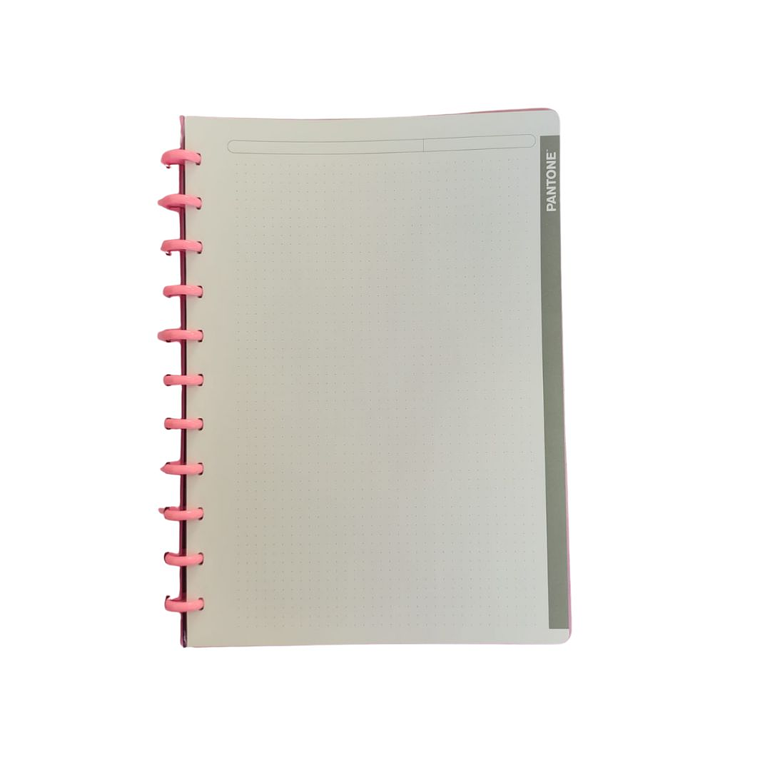Cuaderno Discos Grande Pantone Rosado A4 80 hojas  4