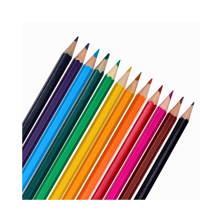 Lápices de Colores Hexagonales Adix 12 Colores 3