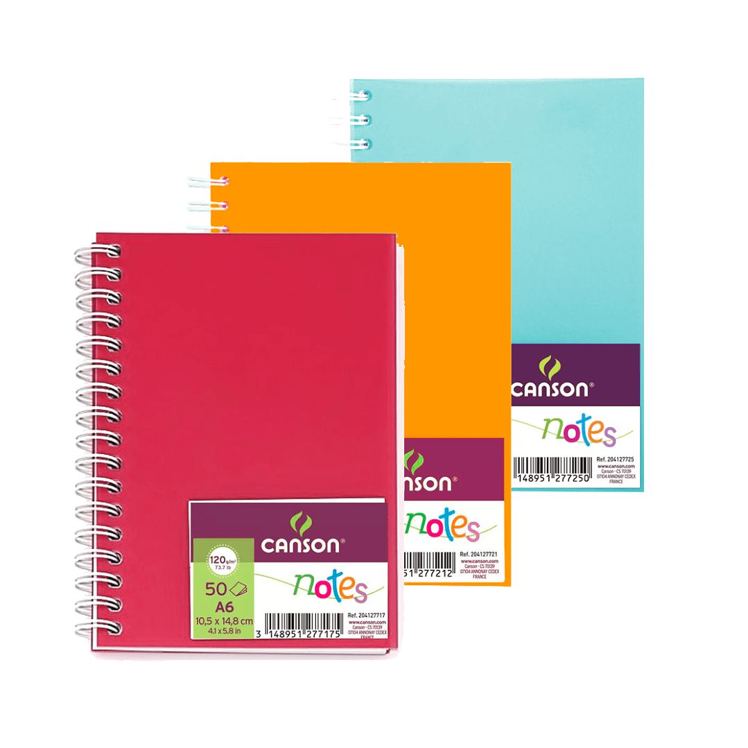Cuaderno Dibujo Canson Notes A6 50 Hojas 120gms  1