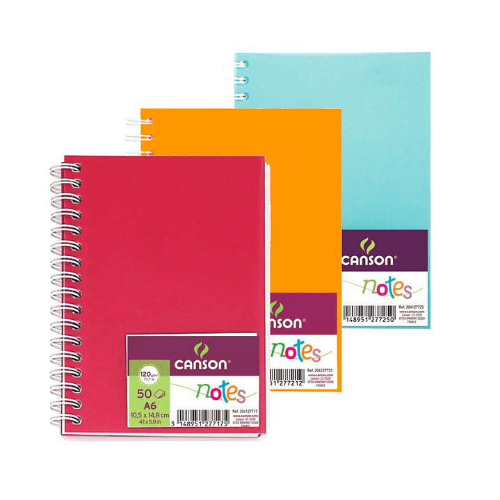 Cuaderno Dibujo Canson Notes A6 50 Hojas 120gms  1