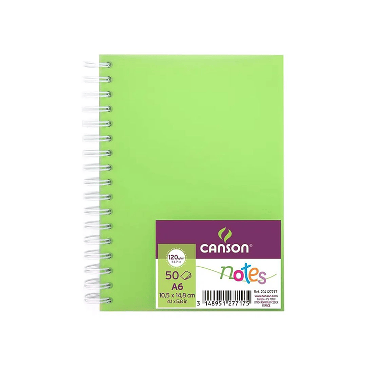 Cuaderno Dibujo Canson Notes A6 50 Hojas 120gms  5
