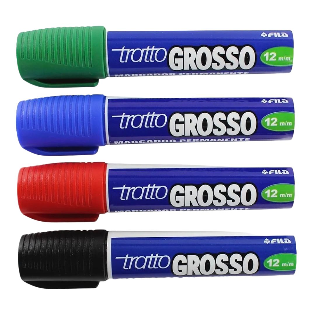 Plumón Jumbo Tratto Cartel Grosso Punta Biselada 12mm 1