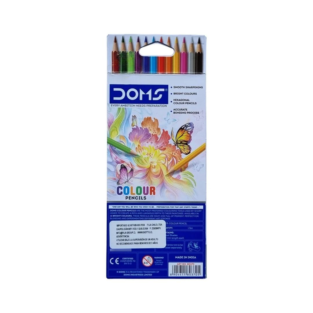 Lapices Hexagonales Doms 12 Colores  3