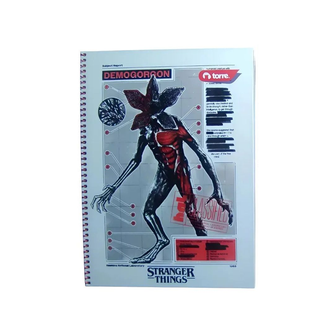 Pack 4 Cuadernos 3 Materias Carta Stranger Things 150hjs 3
