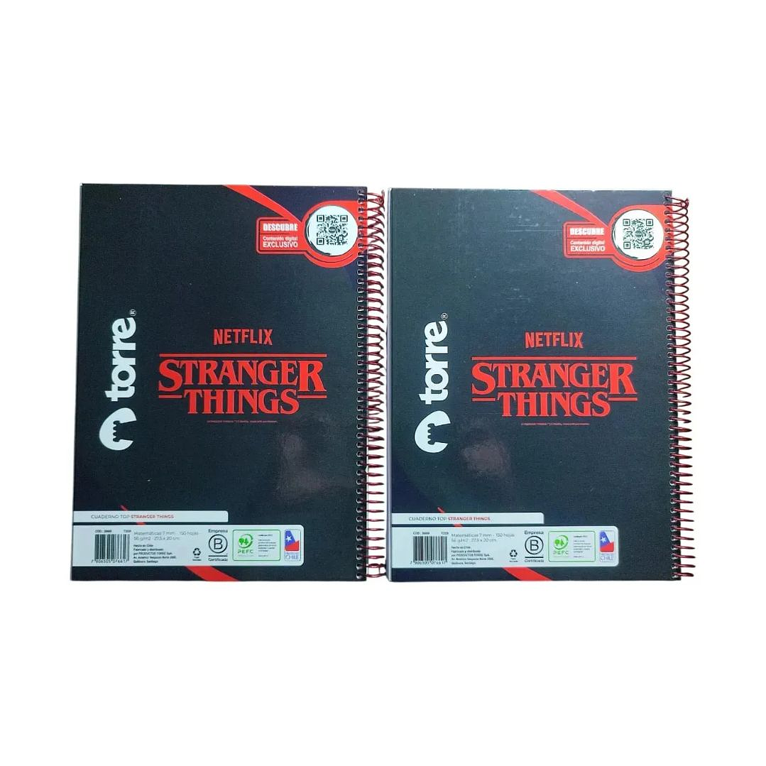 Pack 4 Cuadernos 3 Materias Carta Stranger Things 150hjs 7