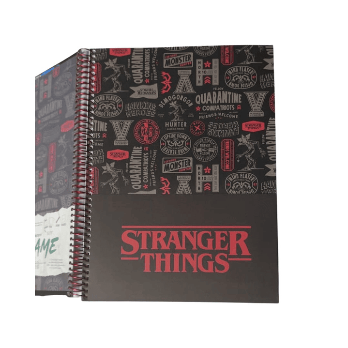 Pack 4 Cuadernos 3 Materias Carta Stranger Things 150hjs 6