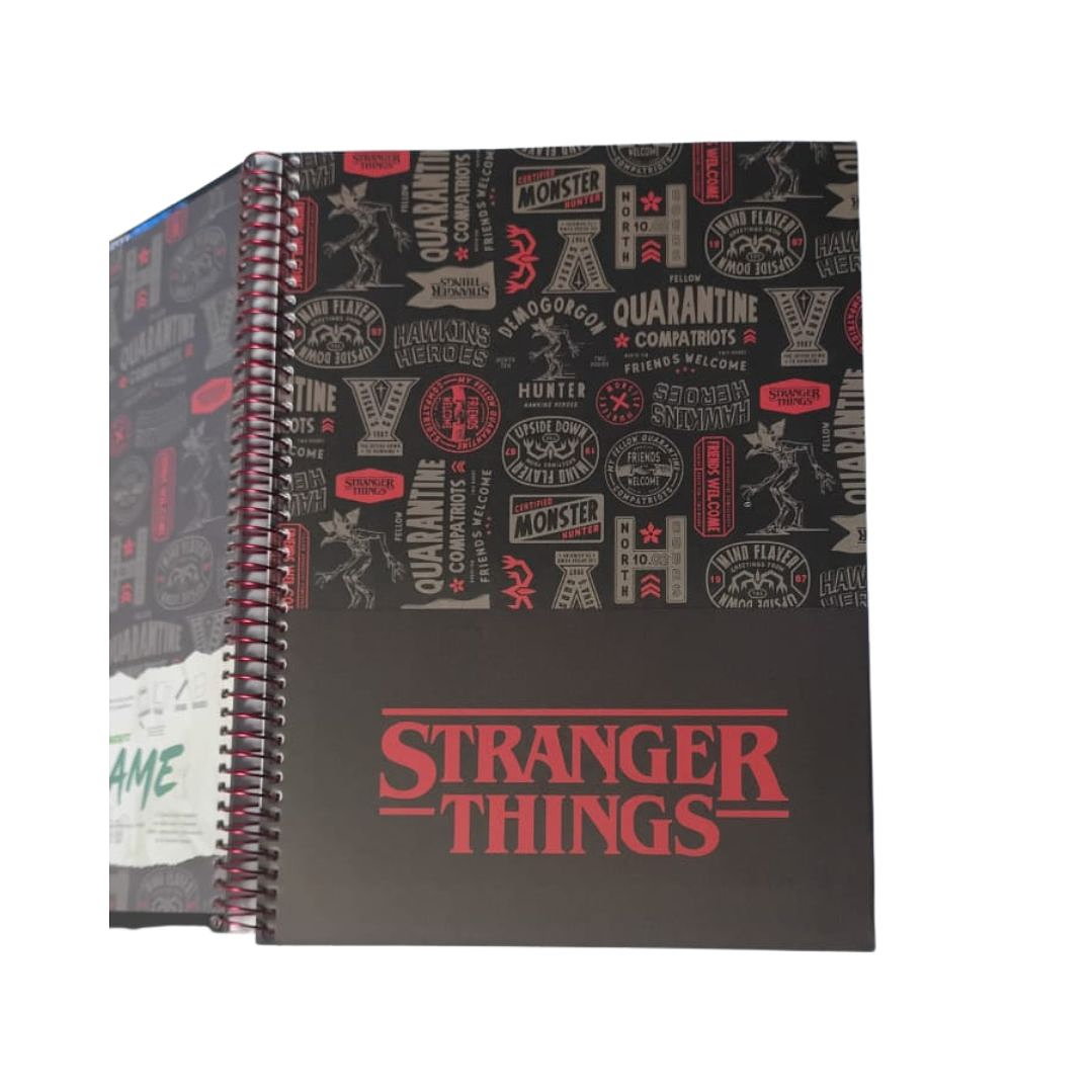 Cuaderno 3 Materias Stranger Things Tamaño Carta 150hjs 5